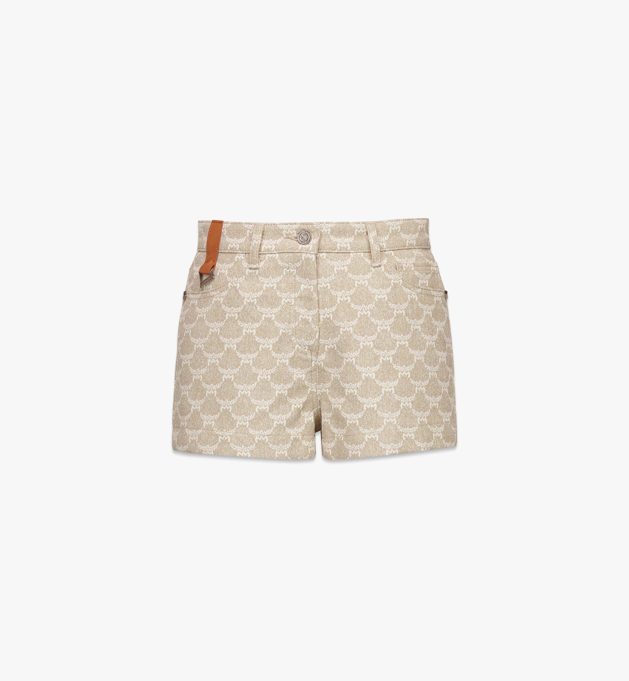 Lauretos Denim Jacquard Shorts 1